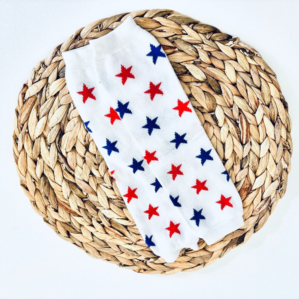 All American USA Star Print Baby Leg Warmers (ONE SIZE FITS ALL)